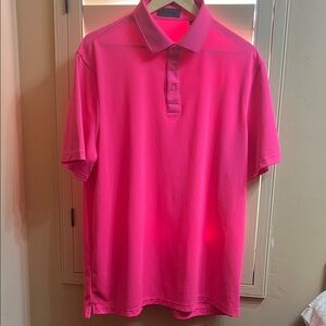 G/FORE Bright Pink Performance Polo XXL